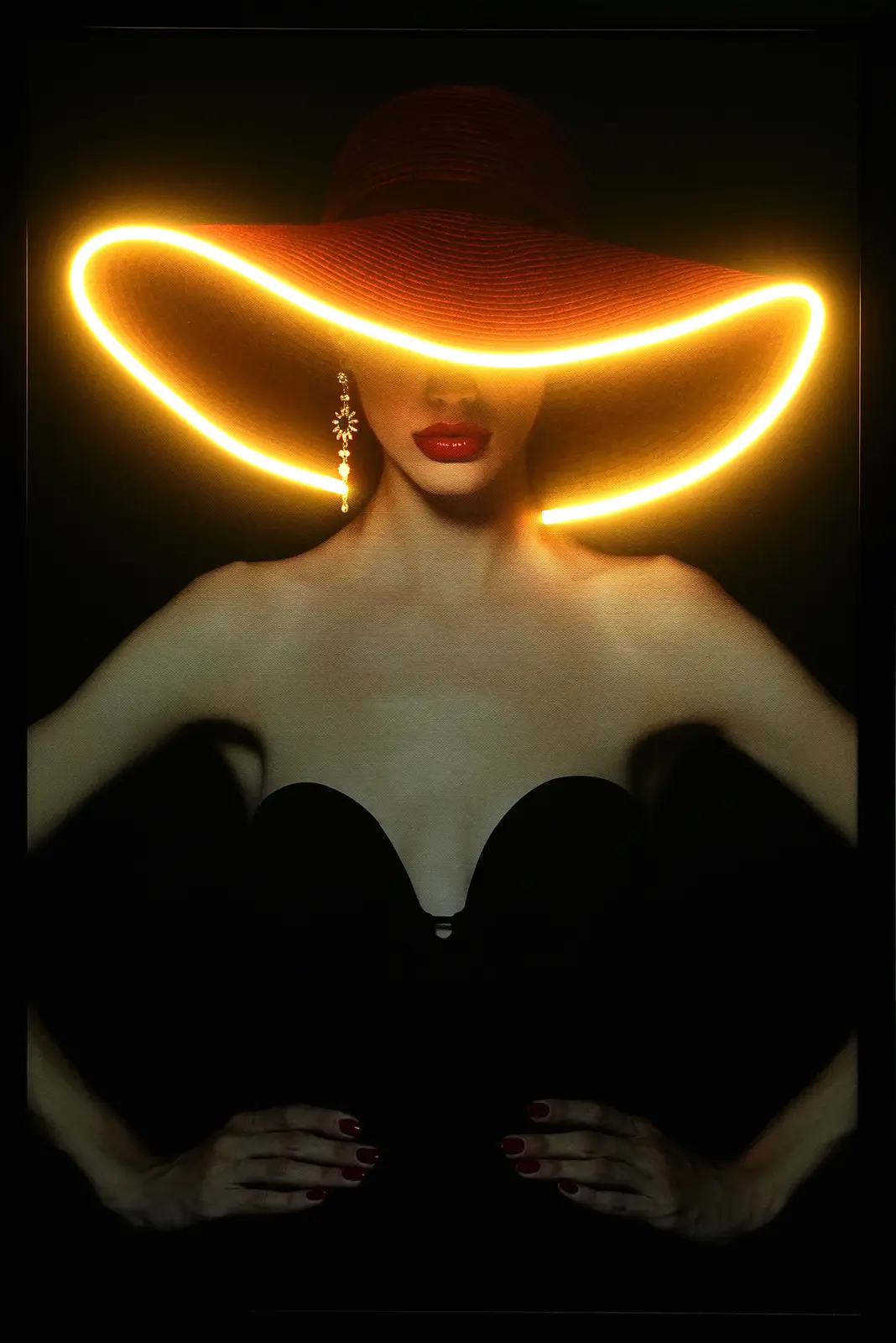 Luxury illuminated art background
